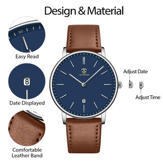 Foto 7 | Foto 7 | Reloj Ben Nevis Moderno Y Minimalista De Piel Analógica Simple - Venta Internacional.