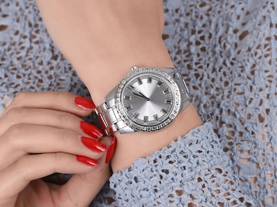 Foto 8 | Foto 8 | Reloj para Mujer Guess Gw0111l1 Plateado