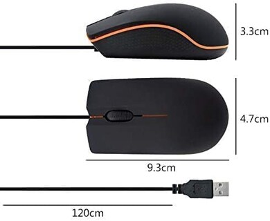 Foto 6 | Foto 6 | Ratón Guiheng Con Cable Usb Para Pc Portátil Escritorio Mac Negro - Venta Internacional.