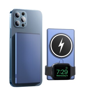 Foto 1 | Foto 1 | Cargador Inalámbrico Magsafe 3 En 1 5000 Mah Para Iphone Negro - Venta Internacional.