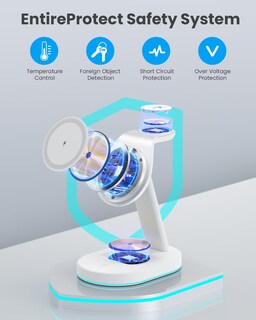 Foto 5 | Foto 5 | Cargador Inalámbrico Y Estación De Carga Aonimi 3 En 1 Para Iphone - Venta Internacional.