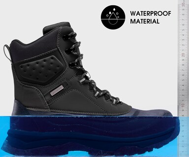 Foto 3 | Foto 3 | Botas De Nieve Coostar Aislantes Impermeables Para Invierno Hombre Color Negro 9.5 - Venta Internacional.