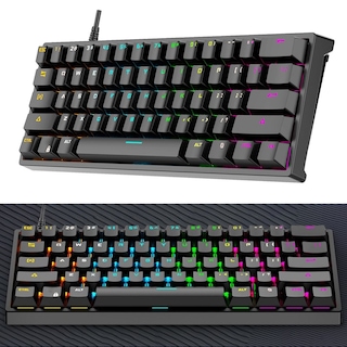 Foto 5 | Foto 5 | Teclado G101 Con Cable 61 Teclas Eje Verde Luminoso Rgb Cool Me - Venta Internacional.
