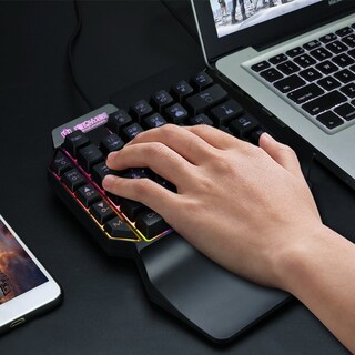 Foto 3 | Foto 3 | Teclado Mecánico Portátil Portátil De 35 Teclas Con Respaldo Rgb - Venta Internacional.