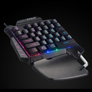 Foto 4 | Foto 4 | Teclado Para Videojuegos Mecánico Con Retroiluminación Rgb Para Una Sola Mano G92 - Venta Internacional.