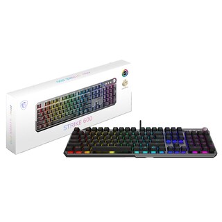 Foto 1 | Foto 1 | Teclado Gamer Mecanico Msi Strike 600 Switch Silencioso Usb 2.0 Tamaño 100% Rgb Negro