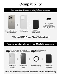 Foto 7 | Foto 7 | Cartera Con Trípode Para Teléfono Moft Magsafe Wallet Compatible Con Nfc - Venta Internacional.