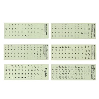 Foto 7 | Foto 7 | Pegatinas De Teclado N+b Luminosas (árabe Ruso Inglés Etc.) - Venta Internacional.