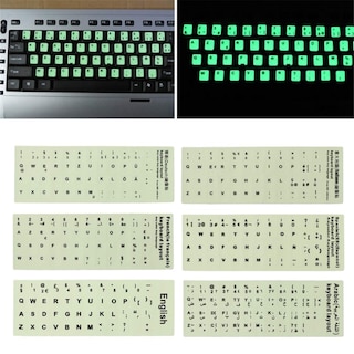 Foto 2 | Foto 2 | Pegatinas De Teclado N+b Luminosas (árabe Ruso Inglés Etc.) - Venta Internacional.