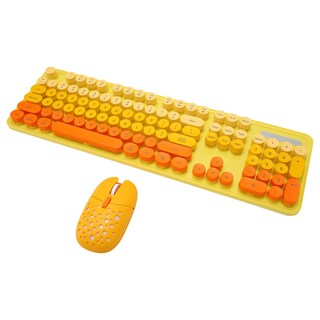 Foto 1 | Foto 1 | Combo De Teclado Y Ratón Sanpyl 2.4g Inalámbrico Abs Amarillo - Venta Internacional.