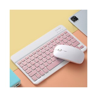Foto 1 | Foto 1 | Kit De Teclado Y Ratón Inalámbrico De Color Rosa - Venta Internacional.