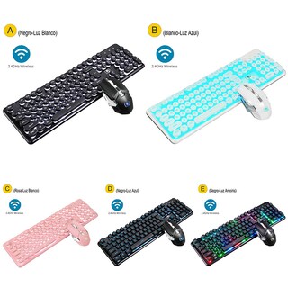 Foto 2 | Foto 2 | Kit De Teclado Y Ratón Inalámbrico Para Jugadores Con Luz Led Recargable - Venta Internacional.