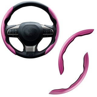 Foto 1 | Foto 1 | Funda Para Volante Amiss Car  Fibra De Carbono  Antideslizante  Rosa - Venta Internacional.