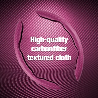 Foto 3 | Foto 3 | Funda Para Volante Amiss Car  Fibra De Carbono  Antideslizante  Rosa - Venta Internacional.