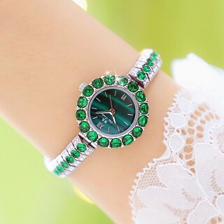 Foto 2 | Foto 2 | Reloj Bs Bee Sister Retro Con Textura De Malaquita Verde Para Mujer - Venta Internacional.