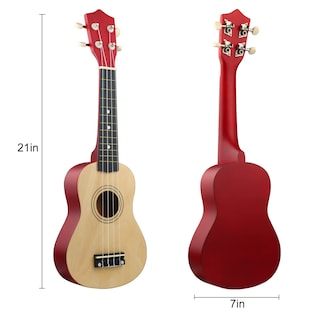 Foto 7 | Foto 7 | Ukelele Soprano Lxs Para Niños Principiantes 21 Cm Con Bolsa De Transporte Y Púas - Venta Internacional.