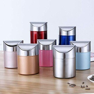 Foto 7 | Foto 7 | Cubo De Basura Para Encimera Zhouwhjj Con Tapa Abatible De 1.5 Litros/0.40 Galones - Venta Internacional.