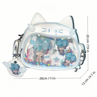 Foto 6 | Foto 6 | Mochila Vobomo Cute Cat Ita Con Pantalla De Alfileres Para Niñas - Venta Internacional.