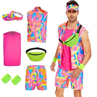 Foto 1 | Foto 1 | Disfraz Kdfjieelf De Entrenamiento De Los 80 Para Hombre Cosplay De Halloween Talla Xl - Venta Internacional.