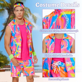 Foto 3 | Foto 3 | Disfraz Kdfjieelf De Entrenamiento De Los 80 Para Hombre Cosplay De Halloween Talla Xl - Venta Internacional.
