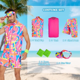 Foto 5 | Foto 5 | Disfraz Kdfjieelf De Entrenamiento De Los 80 Para Hombre Cosplay De Halloween Talla Xl - Venta Internacional.