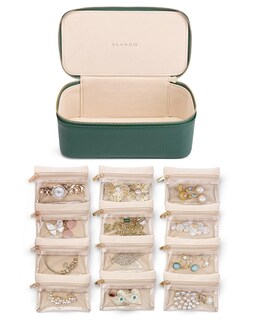 Foto 1 | Foto 1 | Joyero Vlando Para Mujer Con 12 Bolsas De Terciopelo Para Joyas Color Verde - Venta Internacional.