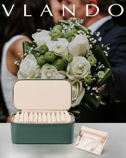 Foto 5 | Foto 5 | Joyero Vlando Para Mujer Con 12 Bolsas De Terciopelo Para Joyas Color Verde - Venta Internacional.
