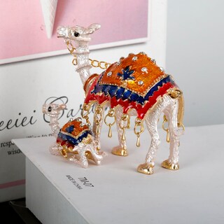 Foto 5 | Foto 5 | Caja De Abalorios Sevenbees Camellos Pintados A Mano Para Madre E Hijo - Venta Internacional.