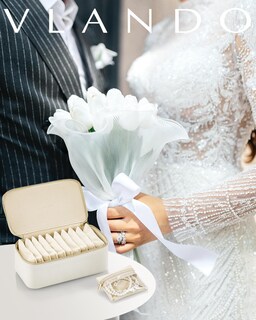 Foto 3 | Foto 3 | Joyero Vlando Travel Storage De Piel Sintética Para 12 Bolsas - Venta Internacional.