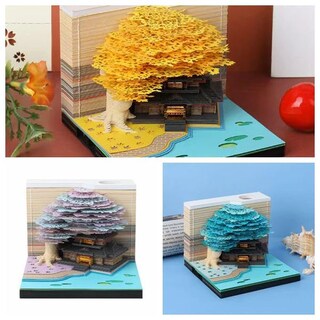 Foto 3 | Foto 3 | Calendario De Escritorio 2025 Con Luces Led Tallado En Papel 3d Rosa Castillo - Venta Internacional.