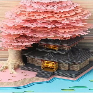 Foto 5 | Foto 5 | Calendario De Escritorio 2025 Con Luces Led Tallado En Papel 3d Rosa Castillo - Venta Internacional.