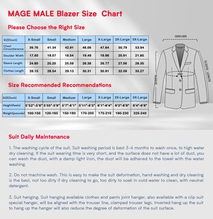 Foto 2 | Foto 2 | Chaqueta De Esmoquin Mage Para Hombre Con Un Botón Y Solapa Con Muescas Corte Ajustado - Venta Internacional.