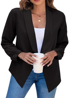 Foto 1 | Foto 1 | Chaqueta Tipo Blazer Bofeta Para Mujer Casual Manga Larga Negra 3xl - Venta Internacional.