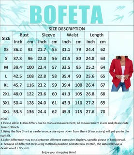 Foto 4 | Foto 4 | Chaqueta Tipo Blazer Bofeta Para Mujer Casual Manga Larga Negra 3xl - Venta Internacional.