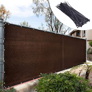 Foto 1 | Foto 1 | Pantalla De Privacidad Para Vallas Color Marrón Royal Shade 1 8 M X 3 6 M Con Corbatas - Venta Internacional.