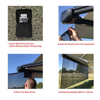 Foto 3 | Foto 3 | Protector Solar Para Toldo Tentproinc Rv 6 Pies X 10 Pies 3 Pulgadas Negro - Venta Internacional.