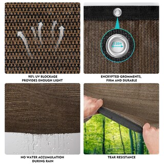 Foto 5 | Foto 5 | Tela De Sombra Tela Solar Con Un 90% De Protección Uv 2 4 X 3 M Color Moca - Venta Internacional.