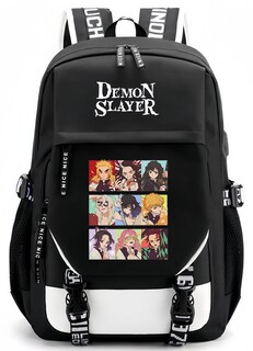 Foto 1 | Foto 1 | Mochila Beibao3 Estilo Universitario Demon Slayer Agatsuma Pu Leat - Venta Internacional.