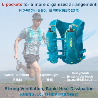 Foto 4 | Foto 4 | Mochila De Hidratación Para Correr De 5 Litros Con Bolsa De Agua De 1 5 L - Venta Internacional.