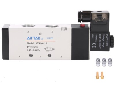 Foto 1 | Foto 1 | Electroválvula Airtac 4v410-15 Neumática 1/2pt 12v/24v/110v/220v - Venta Internacional.