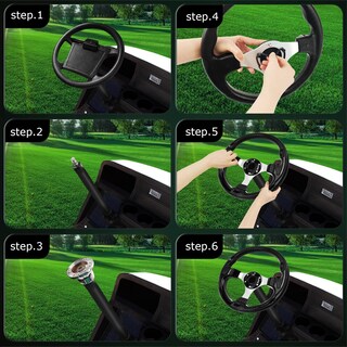 Foto 3 | Foto 3 | Volante Para Carrito De Golf Qymopay Skid Universal Para Carrito De Golf - Venta Internacional.