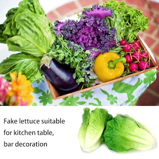 Foto 4 | Foto 4 | Decoración Artificial De Lechuga Sintética Con Vegetales Nubstous - Venta Internacional.