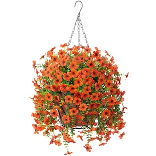Foto 1 | Foto 1 | Flores Colgantes Artificiales Ammyoo Daisy Con Cesta Color Amarillo - Venta Internacional.