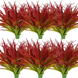 Foto 1 | Foto 1 | Planta De Césped Artificial Dehoxara Resistente A Los Rayos Uv  24 Unidades  Color Rojo Rosa - Venta Internacional.