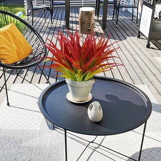 Foto 6 | Foto 6 | Planta De Césped Artificial Dehoxara Resistente A Los Rayos Uv  24 Unidades  Color Rojo Rosa - Venta Internacional.