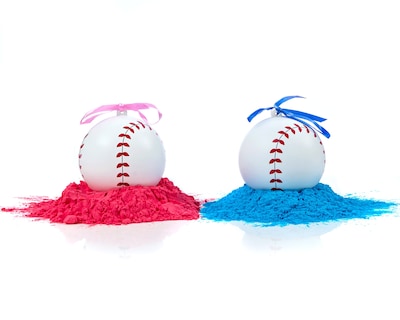 Foto 6 | Foto 6 | Tienda Gender Reveal Baseball Up Con Polvo Rosa Y Azul - Venta Internacional.