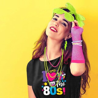 Foto 5 | Foto 5 | Conjunto De Disfraces Xintorch Atuendo De Los 80 Camiseta Para Mujer Leggings Y Falda - Venta Internacional.