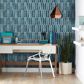 Foto 7 | Foto 7 | Azulejo De Pared Con Forma De Mosaico Commomy 3d Azul Despega Y Pega 29 7 X 29 7 Cm - Venta Internacional.