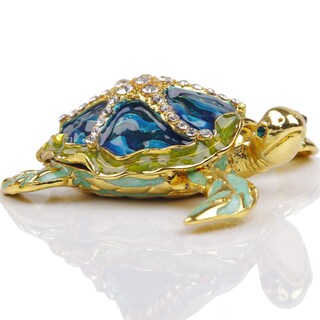 Foto 1 | Foto 1 | Joyero Sevenbees Con Forma De Tortuga Marina Caja De Abalorios Con Bisagras - Venta Internacional.