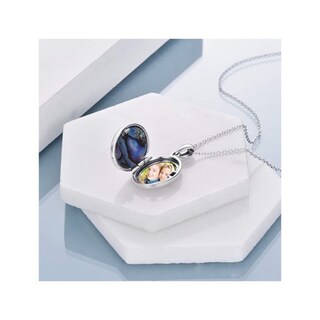 Foto 2 | Foto 2 | Collar De Plata 925 Con Medallón Con Forma De Árbol De La Vida De Nacar Con Piedra - Venta Internacional.